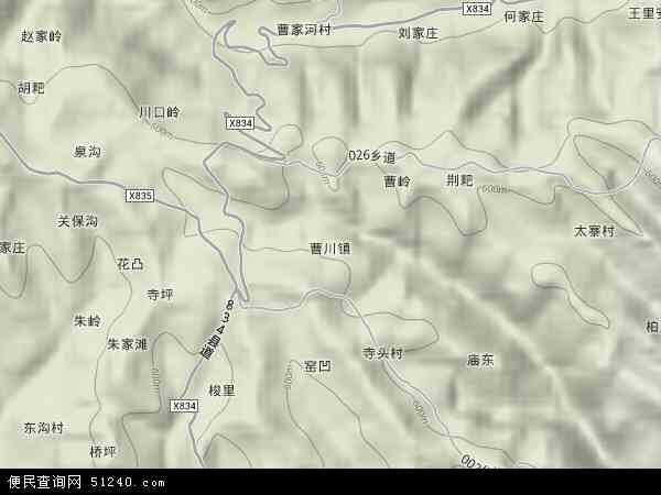 曹川镇地形图 - 曹川镇地形图高清版 - 2024年曹川镇地形图