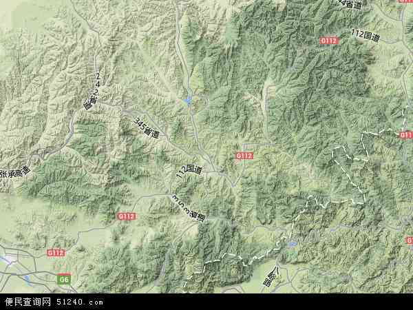 赤城县地形图 - 赤城县地形图高清版 - 2024年赤城县地形图
