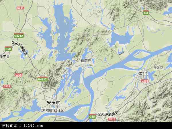 枞阳县卫星地图高清图片