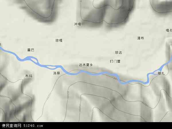 达木夏乡地形图 - 达木夏乡地形图高清版 - 2026年达木夏乡地形图