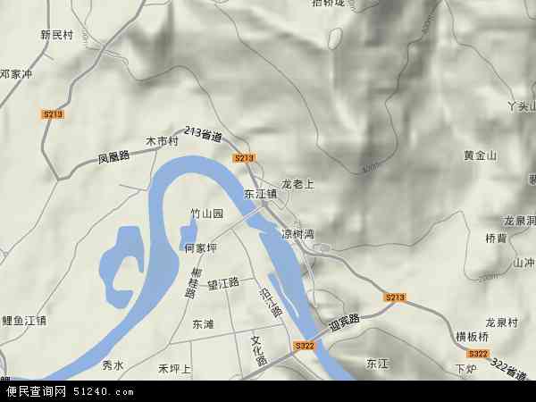 东江地形图 - 东江地形图高清版 - 2024年东江地形图