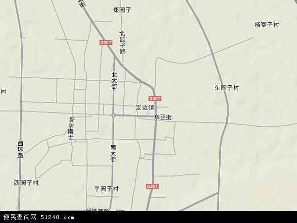 定边县城区地图图片
