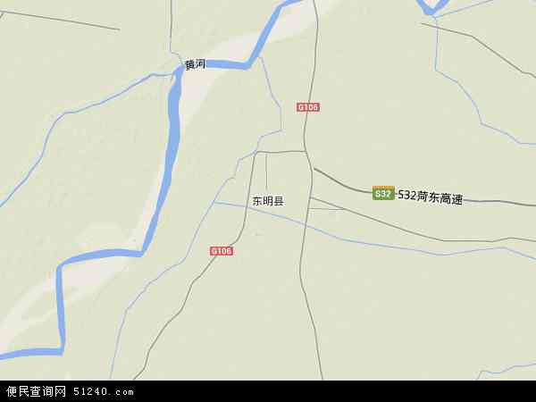 东明县地形图 - 东明县地形图高清版 - 2024年东明县地形图