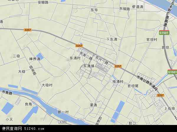 东涌镇地形图 - 东涌镇地形图高清版 - 2024年东涌镇地形图