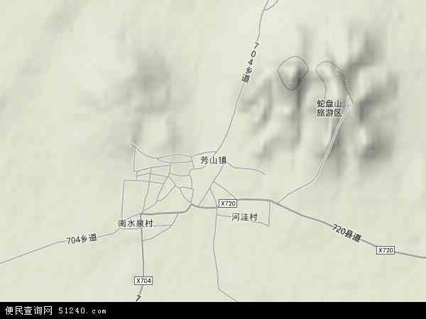 芳山镇地形图 - 芳山镇地形图高清版 - 2024年芳山镇地形图