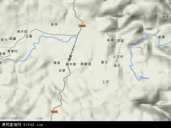 天柱县地形图图片