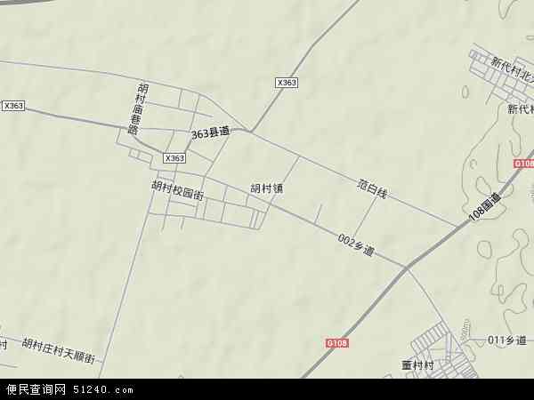 胡村镇地形图 - 胡村镇地形图高清版 - 2024年胡村镇地形图