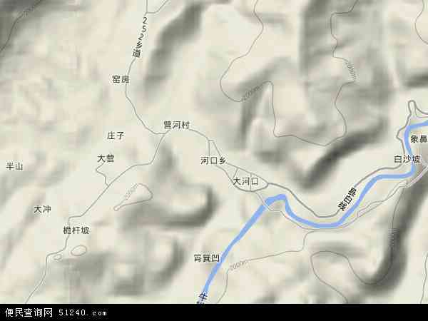 云南河口卫星地图图片