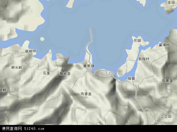 黄草镇地形图 - 黄草镇地形图高清版 - 2026年黄草镇地形图