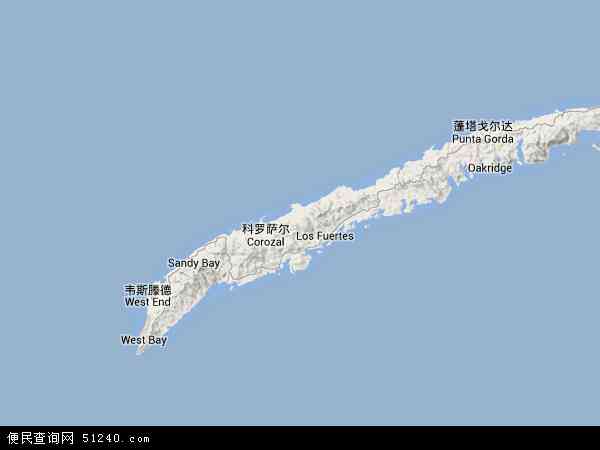 海湾群岛地形图 - 海湾群岛地形图高清版 - 2024年海湾群岛地形图