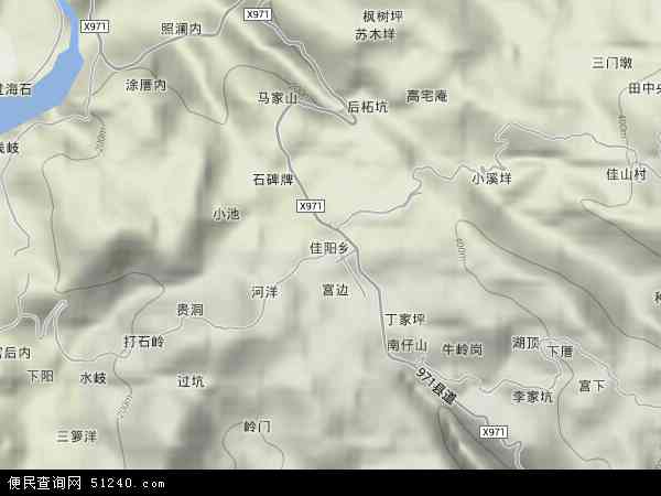 佳阳乡地形图 - 佳阳乡地形图高清版 - 2024年佳阳乡地形图