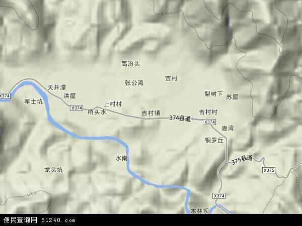 吉村镇地形图 - 吉村镇地形图高清版 - 2024年吉村镇地形图