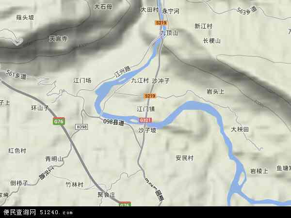 江门镇地形图 - 江门镇地形图高清版 - 2024年江门镇地形图