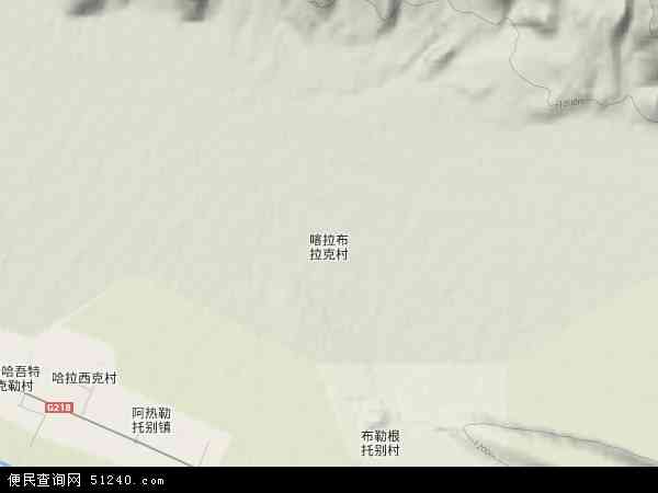 喀拉布拉镇地形图 - 喀拉布拉镇地形图高清版 - 2026年喀拉布拉镇地形图