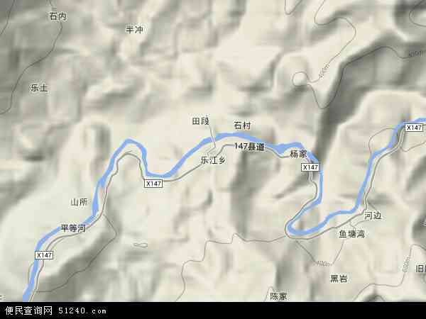 乐江乡地形图 - 乐江乡地形图高清版 - 2024年乐江乡地形图