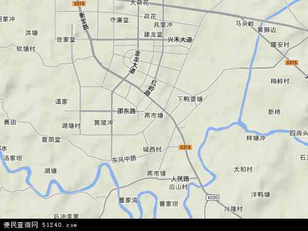 两市塘地形图 - 两市塘地形图高清版 - 2026年两市塘地形图