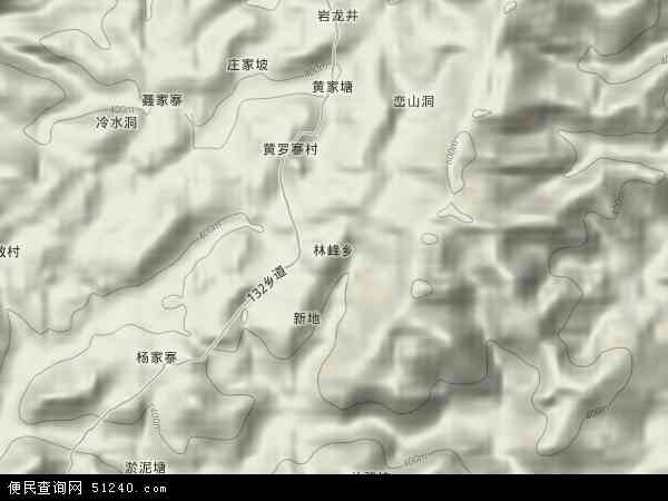 林峰乡地形图 - 林峰乡地形图高清版 - 2024年林峰乡地形图
