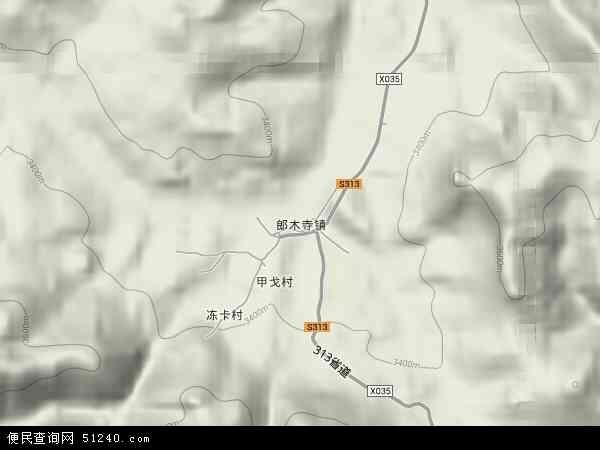郎木寺镇地图 - 郎木寺镇卫星地图 - 郎木寺镇高清航拍地图 - 便民
