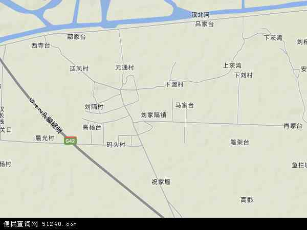 刘家隔镇地形图 - 刘家隔镇地形图高清版 - 2024年刘家隔镇地形图