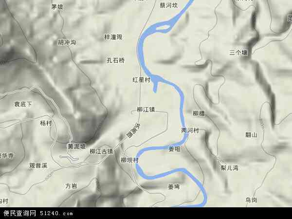 柳江镇地形图 - 柳江镇地形图高清版 - 2024年柳江镇地形图
