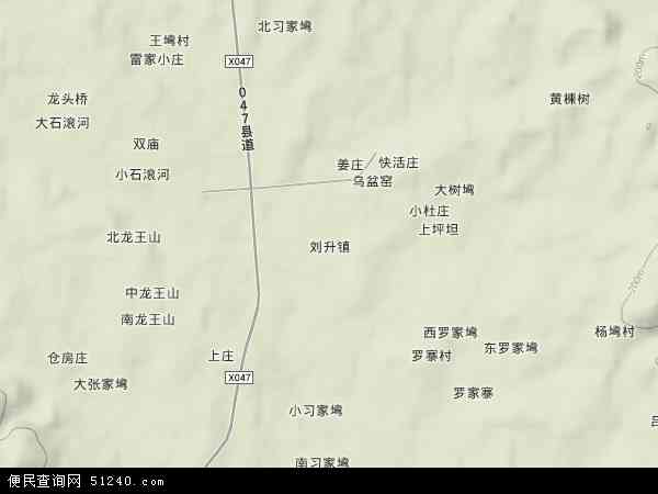 刘升镇地形图 - 刘升镇地形图高清版 - 2024年刘升镇地形图