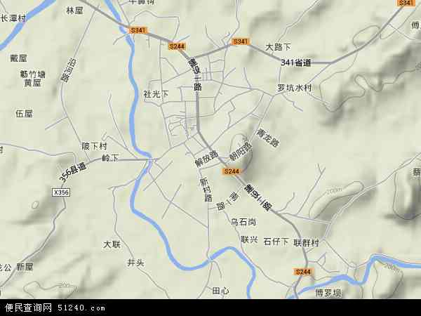 龙仙镇地形图 - 龙仙镇地形图高清版 - 2024年龙仙镇地形图