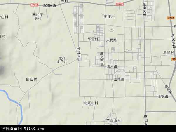 滦州镇地形图 - 滦州镇地形图高清版 - 2024年滦州镇地形图