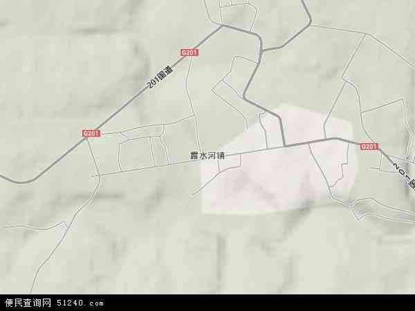 抚松县露水河镇地图图片
