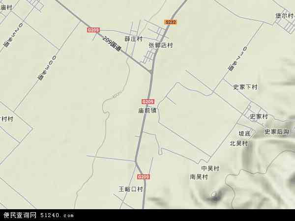 庙前镇地形图 - 庙前镇地形图高清版 - 2024年庙前镇地形图