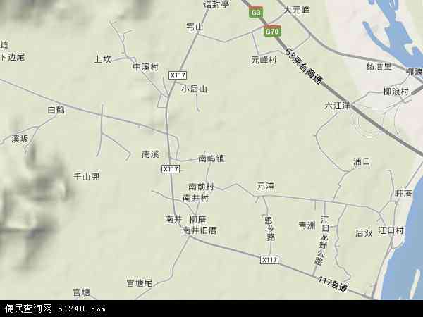 中国福建省福州市闽侯县南屿镇地图(卫星地图)