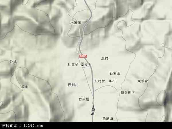 南亨乡地形图 - 南亨乡地形图高清版 - 2024年南亨乡地形图