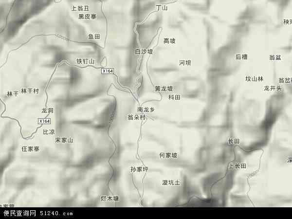 南龙乡地形图 - 南龙乡地形图高清版 - 2024年南龙乡地形图