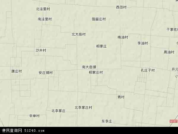 南大岳镇地形图 - 南大岳镇地形图高清版 - 2024年南大岳镇地形图