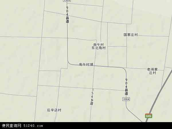 南午村镇地形图 - 南午村镇地形图高清版 - 2024年南午村镇地形图