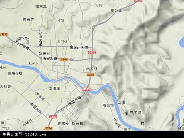 南安乡镇地图图片