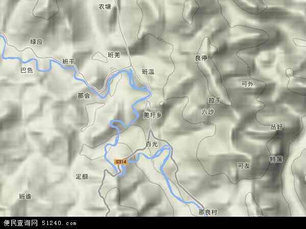 羌圩乡地形图 - 羌圩乡地形图高清版 - 2024年羌圩乡地形图