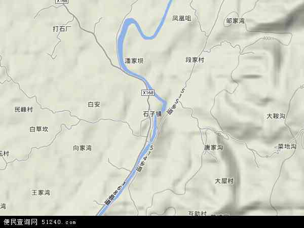 大竹县石子镇地图图片