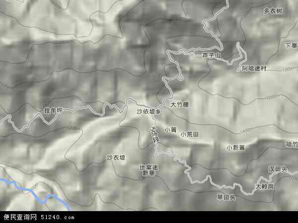 沙依坡乡地形图 - 沙依坡乡地形图高清版 - 2024年沙依坡乡地形图