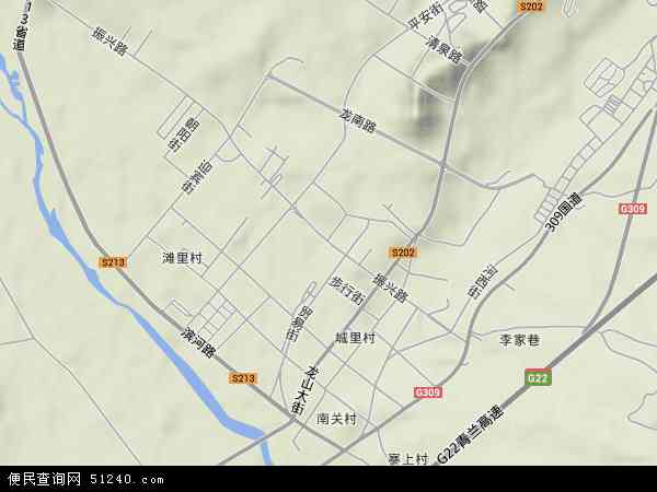 涉县城区街道地图图片