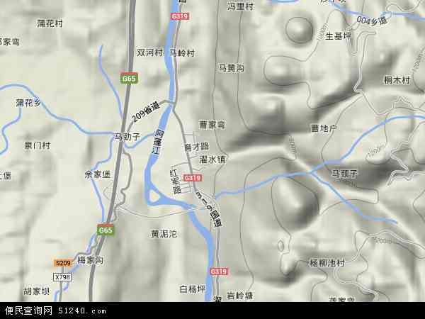 黔江濯水古镇地图图片