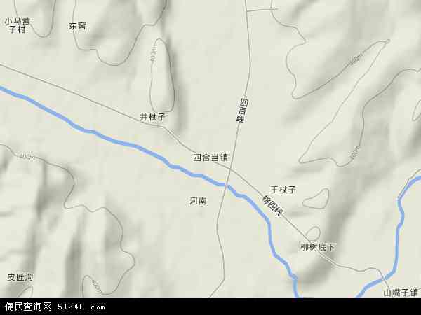 四合当镇地形图 - 四合当镇地形图高清版 - 2026年四合当镇地形图