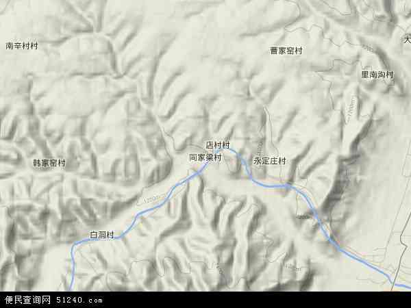 同家梁地形图 - 同家梁地形图高清版 - 2024年同家梁地形图