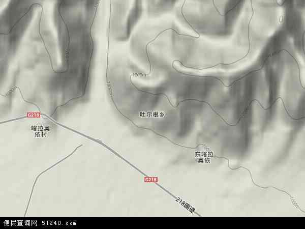 吐尔根乡地形图 - 吐尔根乡地形图高清版 - 2026年吐尔根乡地形图