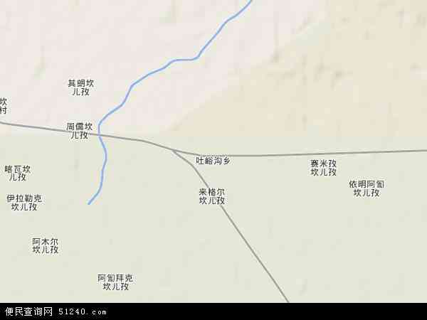 鄯善县地图各乡村地图图片