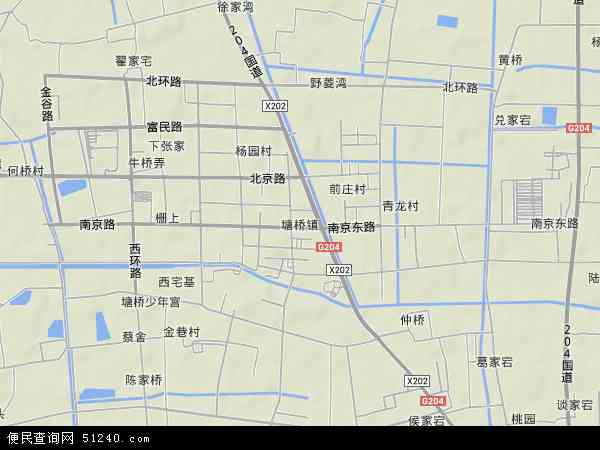 塘桥镇地形图 - 塘桥镇地形图高清版 - 2024年塘桥镇地形图