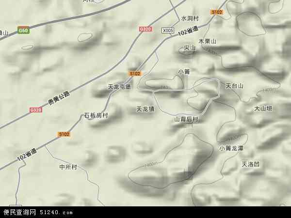 天龙镇地形图 - 天龙镇地形图高清版 - 2024年天龙镇地形图
