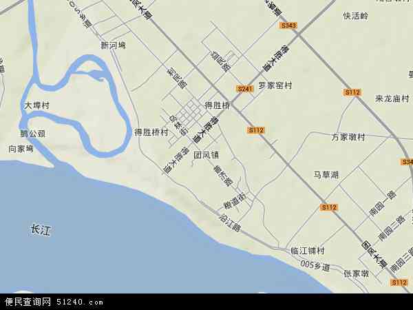  湖北省 黄冈市 团风县 团风镇本站收录有:2021团风镇地图