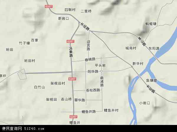 沱江镇地形图 - 沱江镇地形图高清版 - 2024年沱江镇地形图