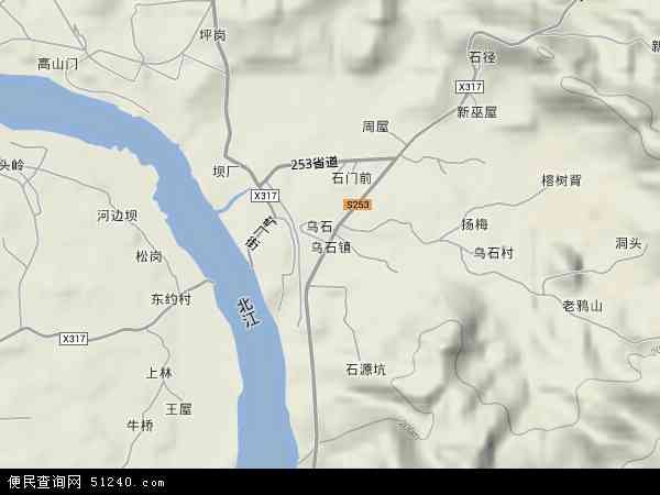 磐安乌石村地图图片