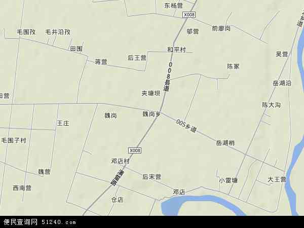 魏岗乡地形图 - 魏岗乡地形图高清版 - 2024年魏岗乡地形图